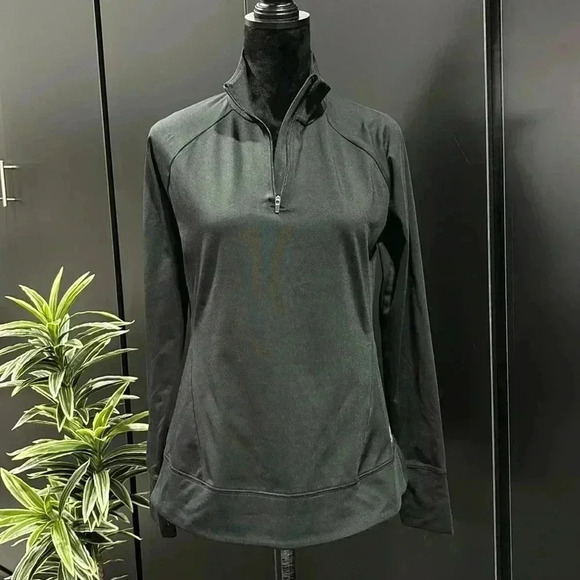 Reebok Athletic Fleece Lined, Quarter Zip,pull over,thumb hole,vent back,jacket - Picture 1 of 13